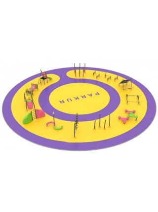 Готовый проект спортивно-игровой площадки Паркур-4 